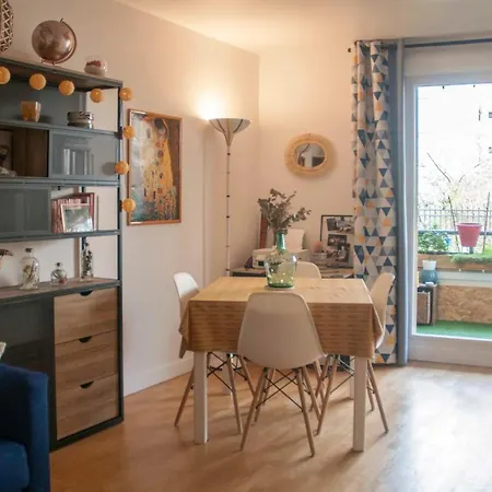 Nice 48 M2 With Garden-Balcony And Wifi In Paris Lägenhet Paris